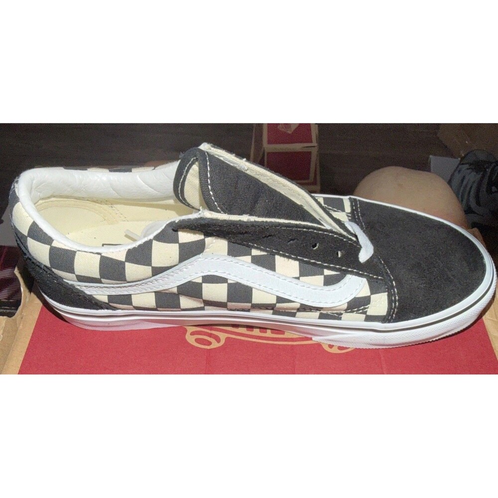 NEW - VANS OLD SKOOL PRIMARY CHECKER BOARD BLACK WHITE - Men's 5/Women's 6.5